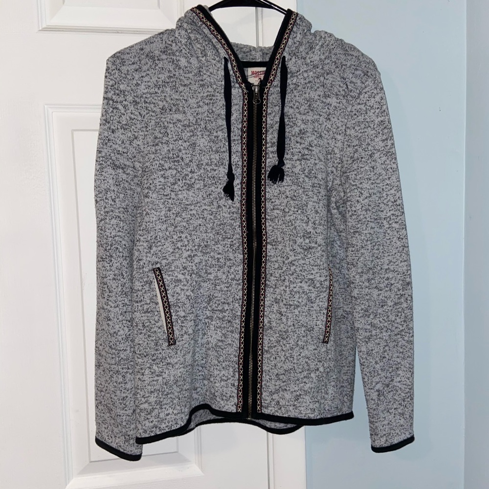 GRAY HOODED JACKET
